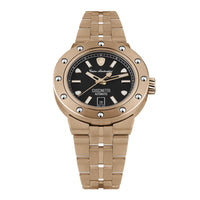 Tonino Lamborghini Cuscinetto Men's Rose Gold Black Watch TLF-T01-8-B