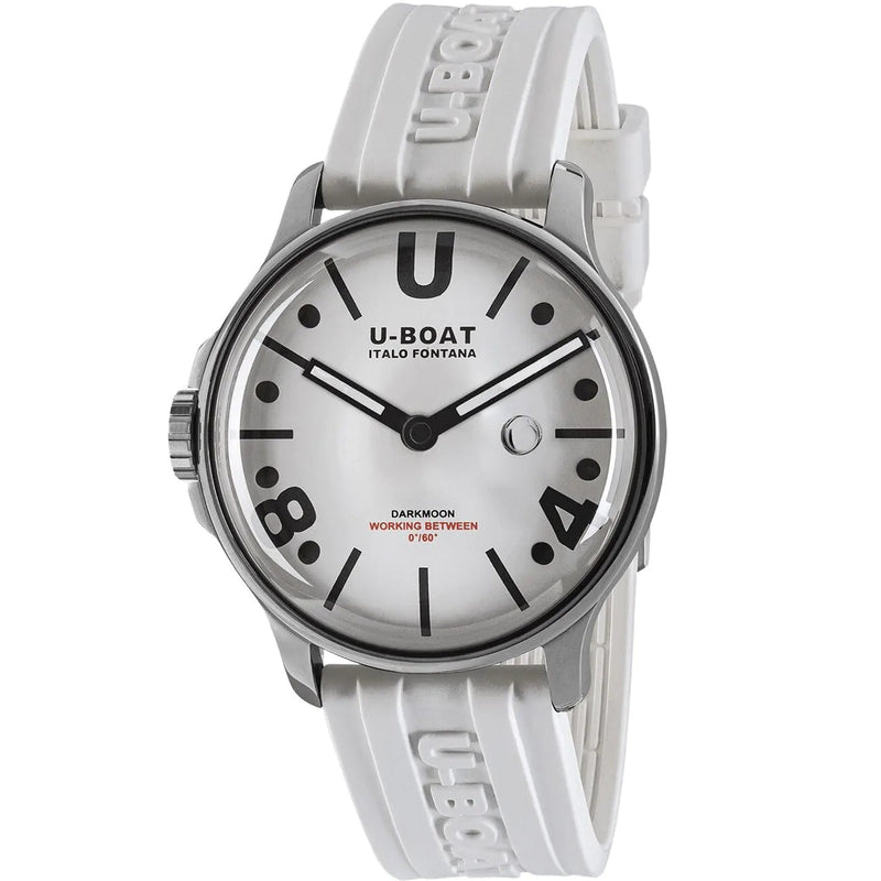 U-Boat Darkmoon 44mm White Curve SS Men's Watch U9542