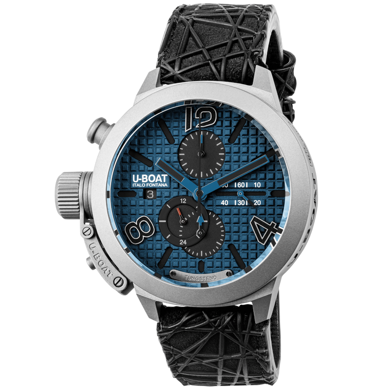 U-Boat Classico 45 Titanium Tungsten Chronograph Men’s Blue Watch 3003