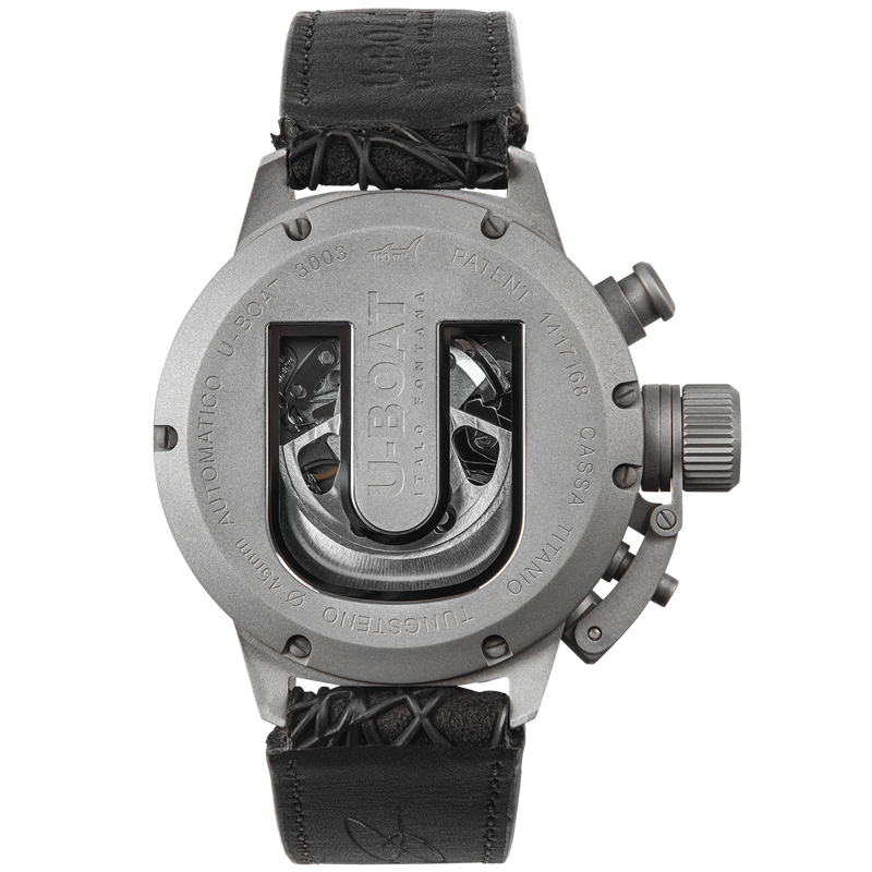 U-Boat Classico 45 Titanium Tungsten Chronograph Men’s Blue Watch 3003