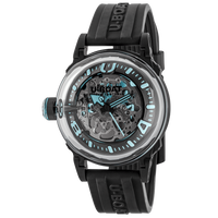 U-Boat U-65 Automatic Black Turquoise Skeleton Watch 3348