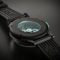 U-Boat U-65 Automatic Black Turquoise Skeleton Watch 3348