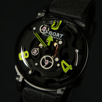 U-Boat U-65 Men's Black Green Watch 3351