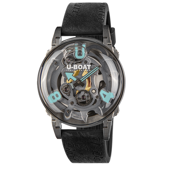 U-Boat U-65 Men's Black Turquoise Watch 3352