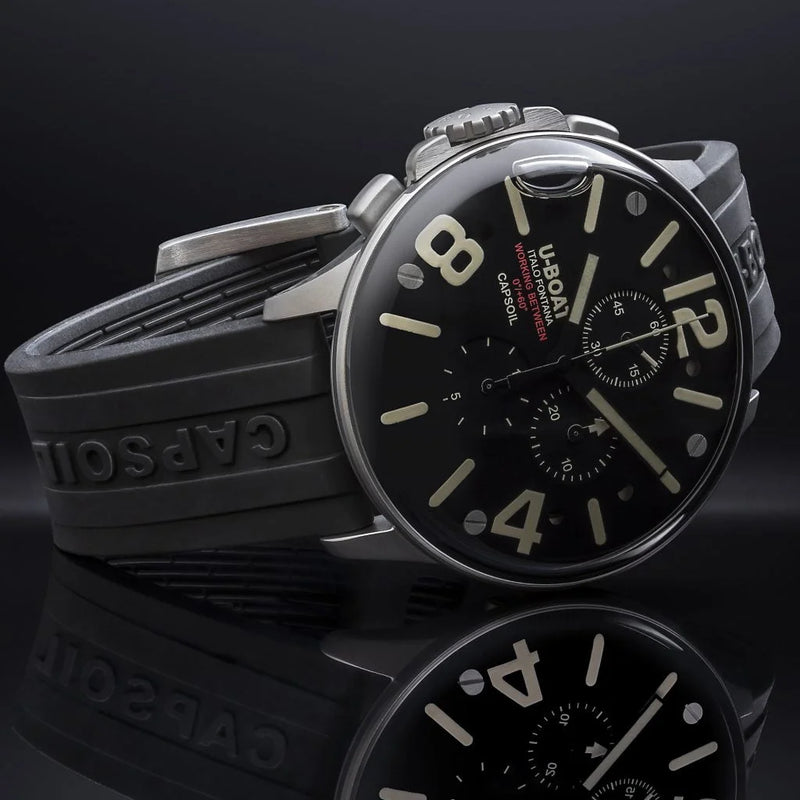 U-Boat Capsoil Chronograph Oil Immersion Men’s Black Watch 8111/E