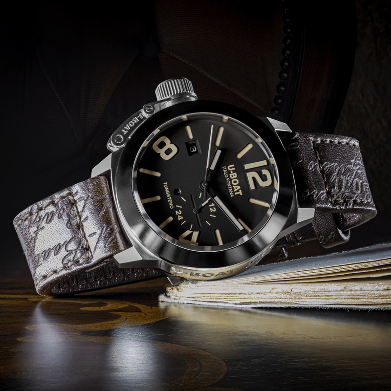 U-Boat Classico 42 Tungsten Men’s Black Watch 8893