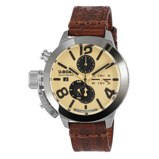 U-Boat Classico 45 Tungsten Chronograph Men’s Beige Brown Watch 9568/A