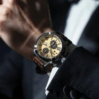 U-Boat Classico 45 Tungsten Chronograph Men’s Beige Brown Watch 9568/A