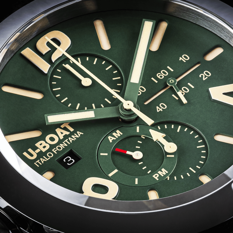 U-Boat Classico 45 Tungsten Chronograph Men’s Green Watch 9581/A