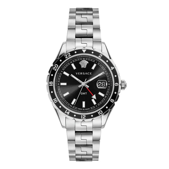 Versace Men's Watch Hellenyium GMT Black Bracelet V11100017