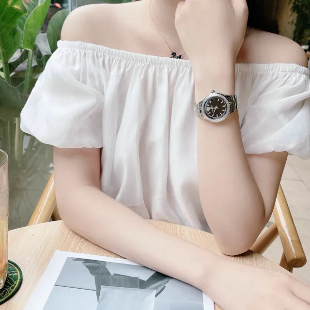 Versace Ladies Watch Hellenyium Black Bracelet V12020015