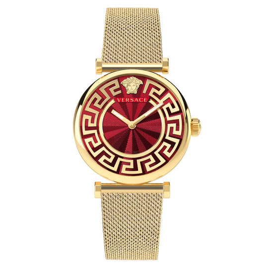 Versace Ladies Watch Lady 35mm Red Milanese Bracelet VE1CA0523