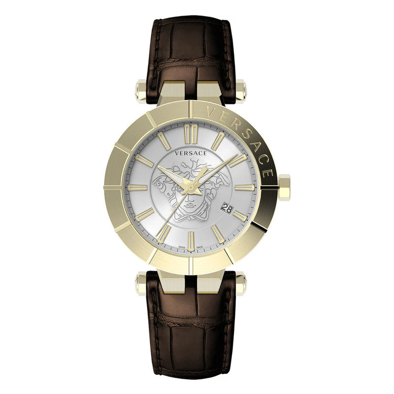 Versace Men's Watch V-Race 43mm White Gold VE2B00321
