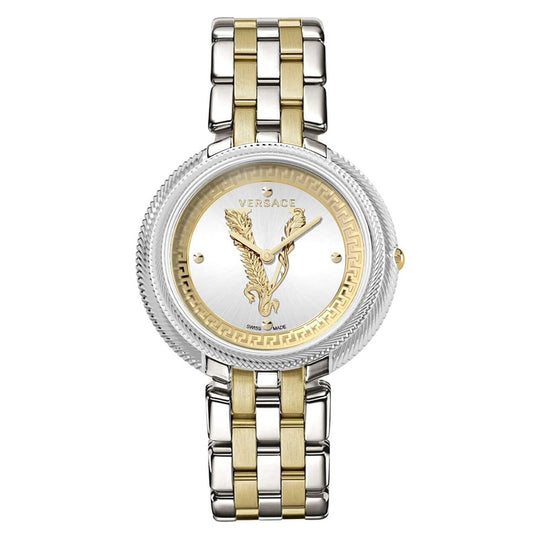 Versace Ladies Watch Thea 38mm White Two-Tone Bracelet VE2CA0623