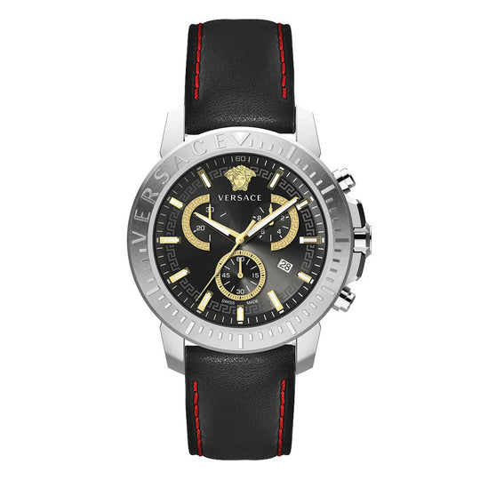Versace Men's Watch New Chrono 45mm Black VE2E00121