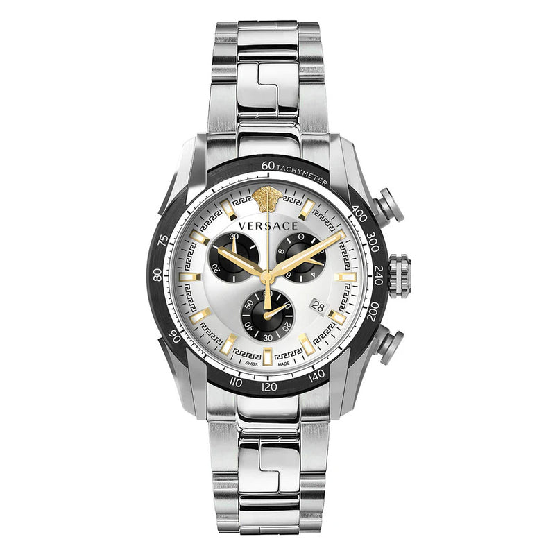 Versace Men's Watch V-Ray 44mm White Bracelet VE2I00321
