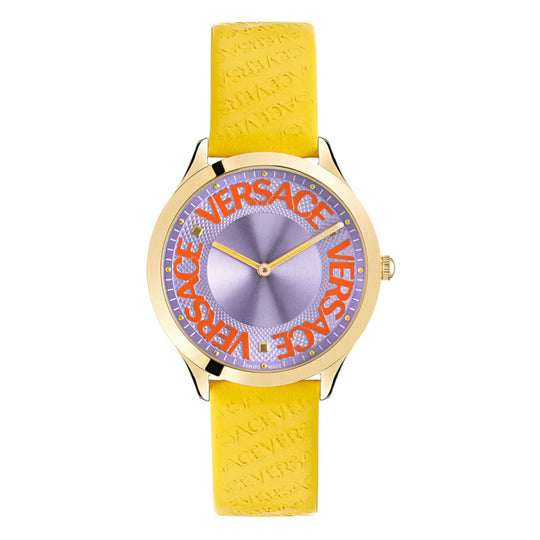 Versace Ladies Watch Logo Halo Yellow VE2O00822