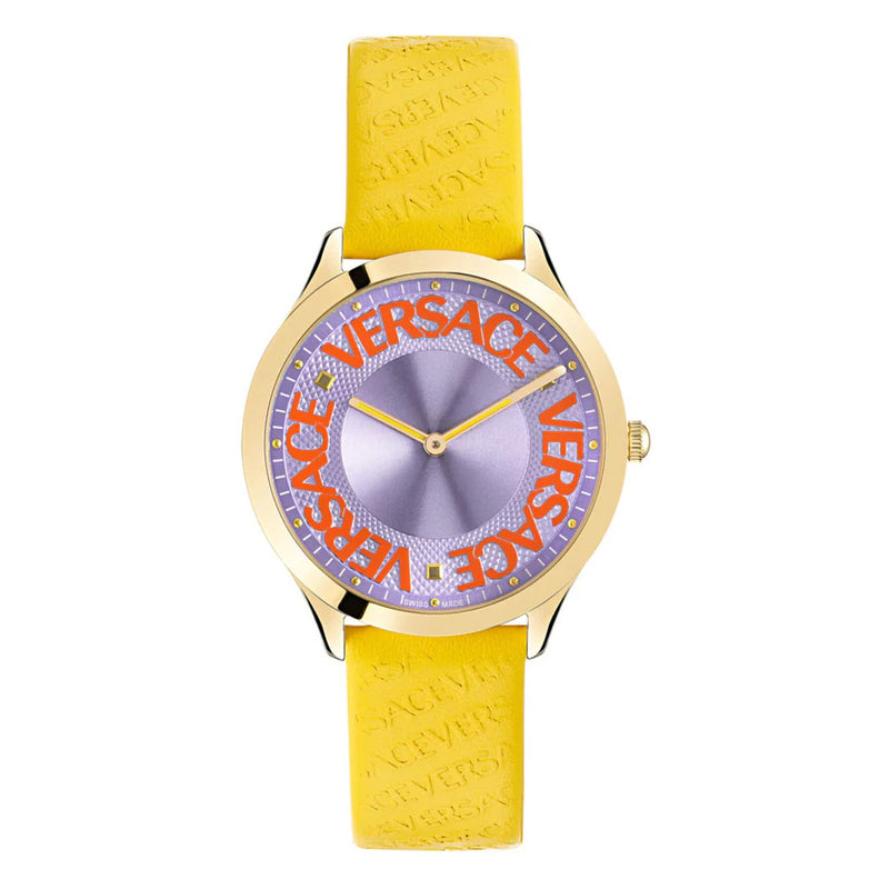 Versace Ladies Watch Logo Halo Yellow VE2O00822