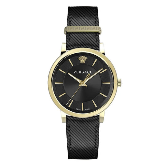 Versace Men's Watch V-Circle Black Gold VE5A00320