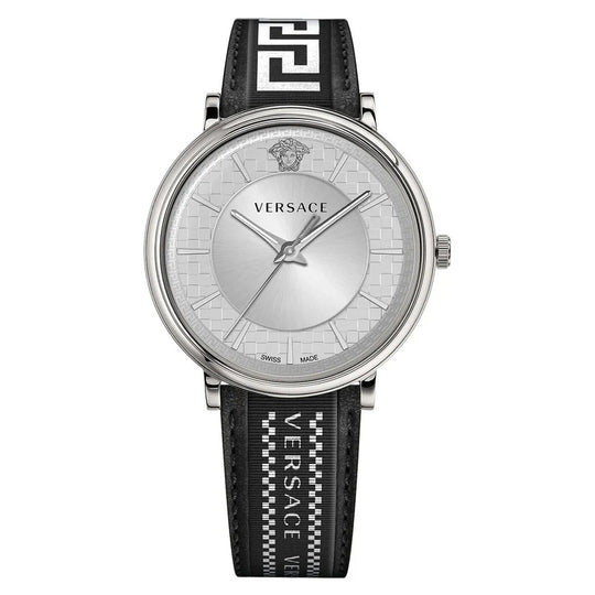 Versace Men's Watch V-Circle Silver Black VE5A01021