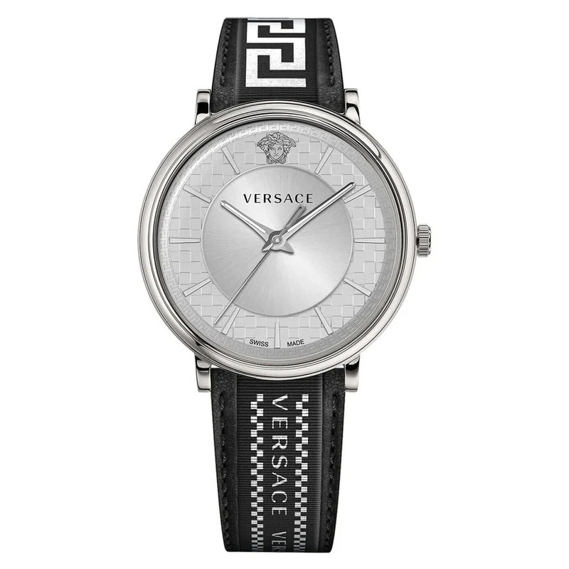 Versace Men's Watch V-Circle Silver Black VE5A01021
