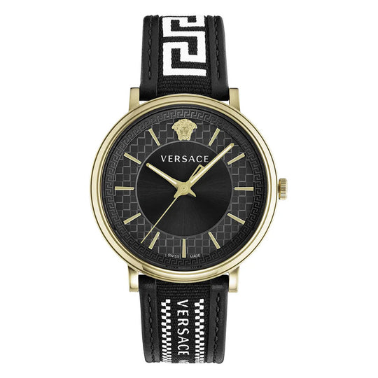 Versace Men's Watch V-Circle Black Gold VE5A01921