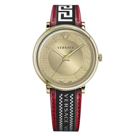 Versace Men's Watch V-Circle Gold Red VE5A02021