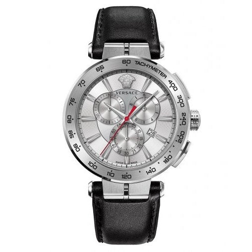 Versace Men's Watch Aion Chronograph 45mm Silver VE6CA0123