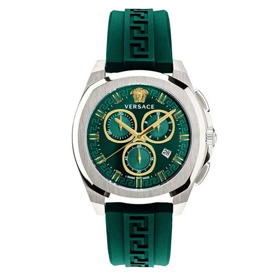 Versace Men's Watch Chrono Geo 43mm Green VE7CA0223