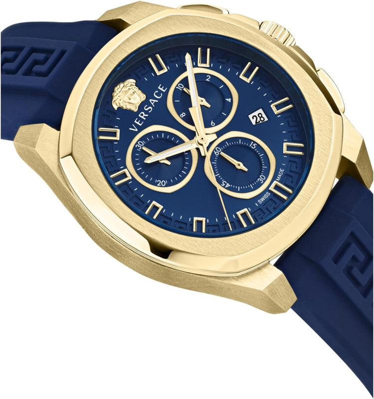 Versace Men's Watch Chrono Geo 43mm Blue VE7CA0323