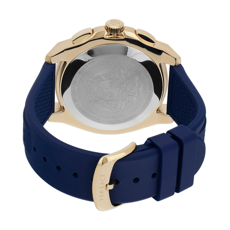 Versace Men's Watch Chrono Geo 43mm Blue VE7CA0323