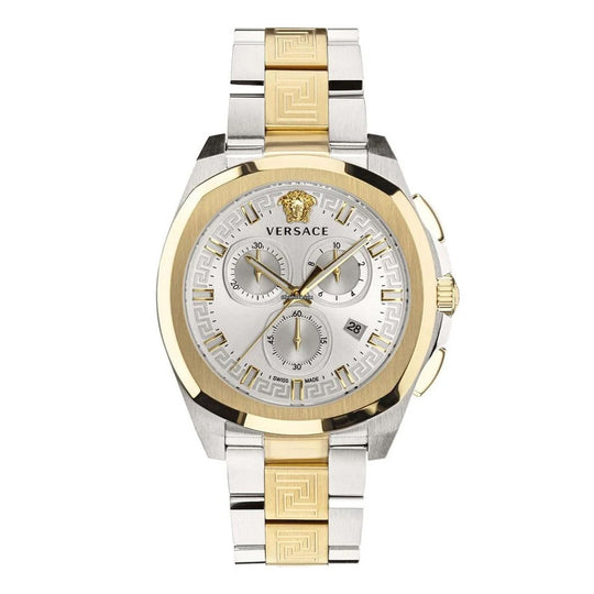 Versace Men's Watch Chrono Geo 43mm White Bracelet VE7CA0823