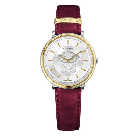 Versace Ladies Watch V-Circle 38mm Red Burgundy VE8101819