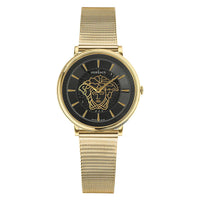 Versace Ladies Watch V-Circle 38mm Black Gold VE8102119