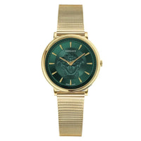 Versace Ladies Watch V-Circle 38mm Green Gold VE8102519