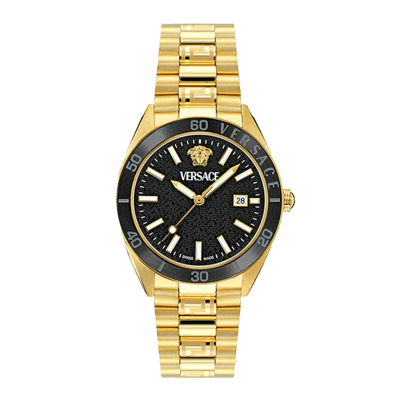 Versace Timeless V. Dome Men's Gold Watch VE8E00624