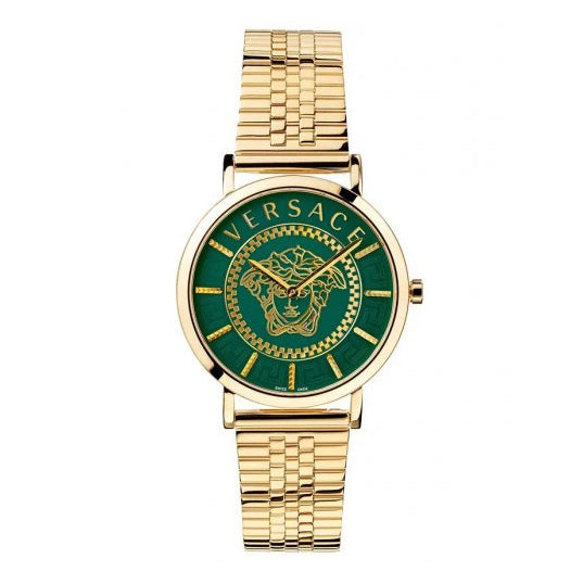 Versace Ladies Watch V-Essential 36mm Green Gold Bracelet VEK400921