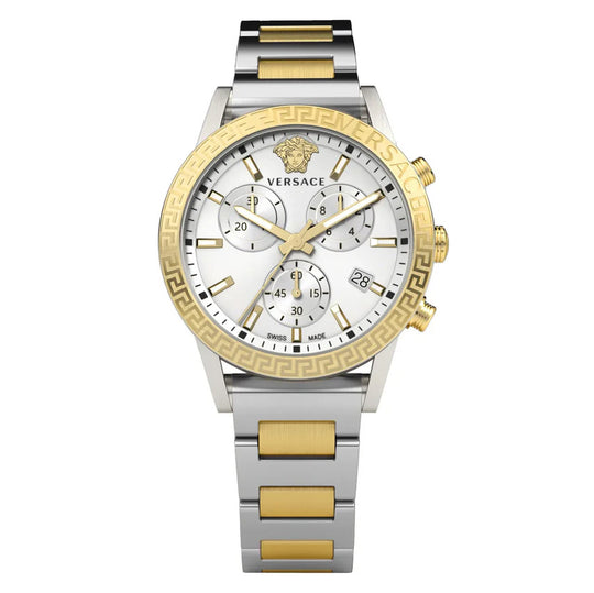 Versace Ladies Watch Sport Tech 40mm White Two-Tone Bracelet VEKB00622