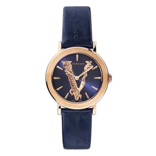 Versace Ladies Watch Virtus Blue IP Gold VERI00420