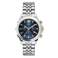 Versace Men's Watch Chrono Signature Blue Bracelet VEV601923