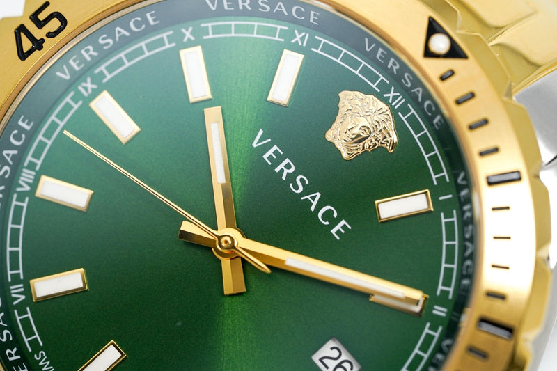 Versace Hellenyium 42mm Two Tone Green VE3A00720 - WatchPilot