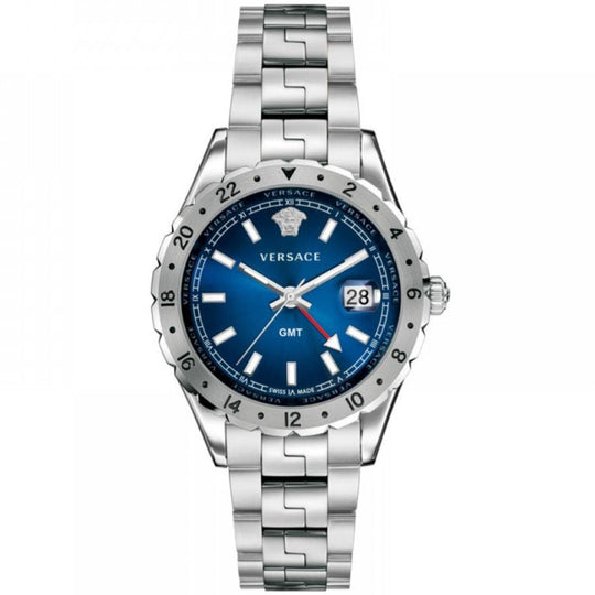 Versace Men's Watch Hellenyium GMT Blue Bracelet V11010015
