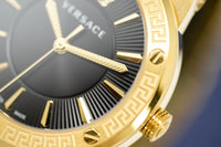 Versace Ladies Watch Greca Logo Gold Black VEVH00820 - WatchPilot