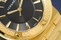 Versace Ladies Watch Greca Logo Gold Black VEVH00820 - WatchPilot
