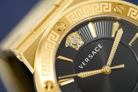 Versace Ladies Watch Greca Logo Gold Black VEVH00820 - WatchPilot