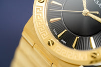 Versace Ladies Watch Greca Logo Gold Black VEVH00820 - WatchPilot