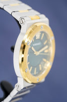 Versace Ladies Watch Greca Logo Two-Tone Green VEVH00720 - WatchPilot