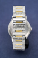 Versace Ladies Watch Greca Logo Two-Tone Green VEVH00720 - WatchPilot