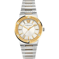 Versace Ladies Watch Greca Logo Two-Tone Silver VEVH00620 - WatchPilot