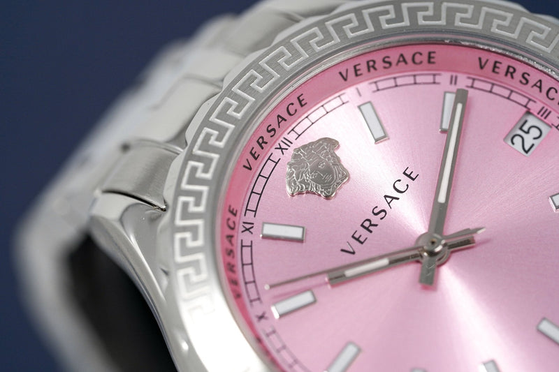 Versace Ladies Watch Hellenyium Pink Bracelet V12010015